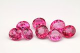 8 pcs. red-pink faceted  Spinel