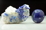 Lazurite (Lapis)  Crystals / Apatite matrix Burma